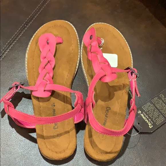 Girls bear paw thong sandals! - Picture 2 of 5